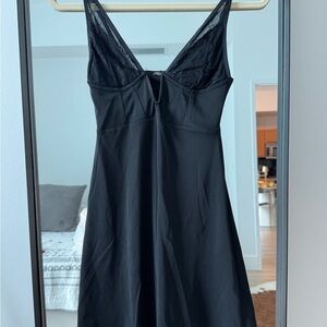NWT ZARA black lace mini dress